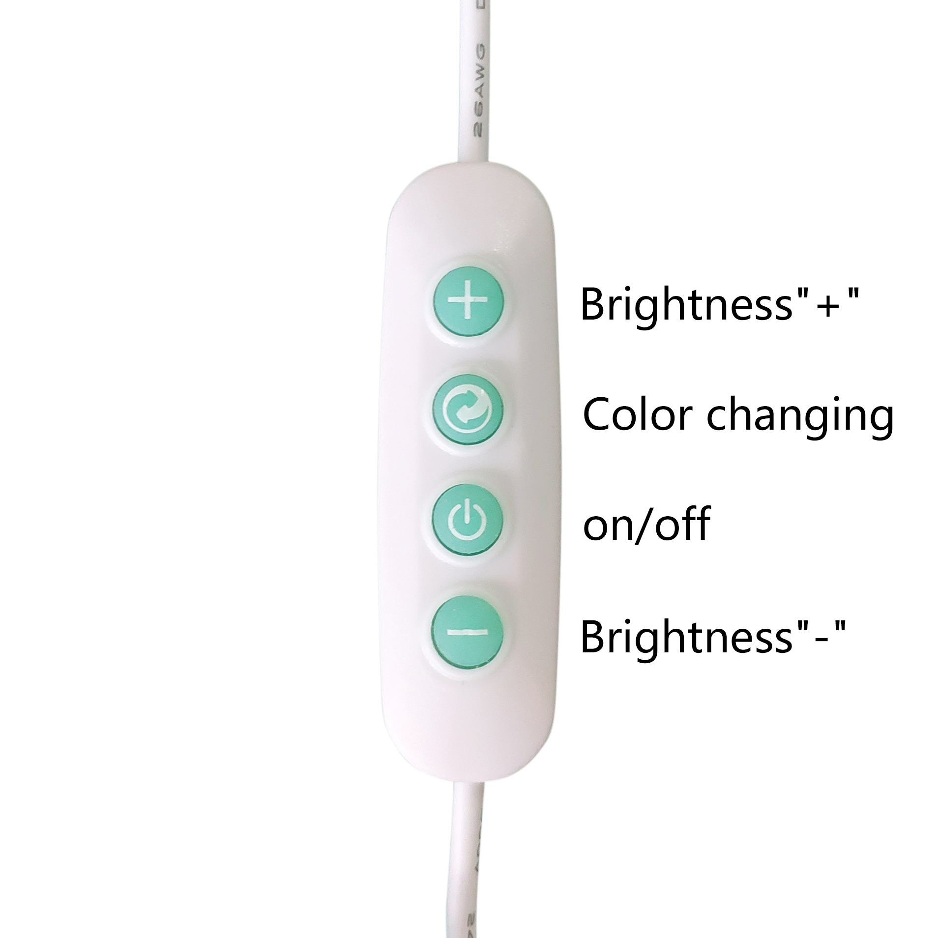 7 컬러 RGB 타원형 나무 LED베이스 야간 조명 USB 디머 스위치