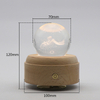 음악 상자가있는 Dimmable 3D Crystal Night Lamp