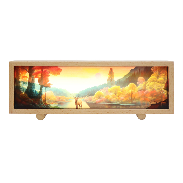 맞춤형 디자인 아크릴 램프 터치 디밍 LED 라이트 박스