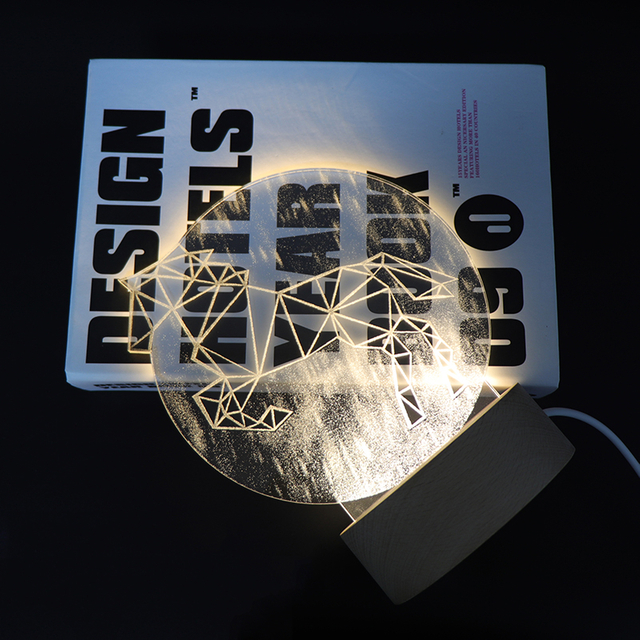 유니콘 아크릴 LED 보육원 야간 조명 야간 램프 테이블 침실