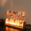 맞춤형 사진 U 모양 아크릴 LED 사진 프레임 조명