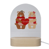 맞춤 이름 UV 아크릴 램프 작은 동물 USB 야간 조명